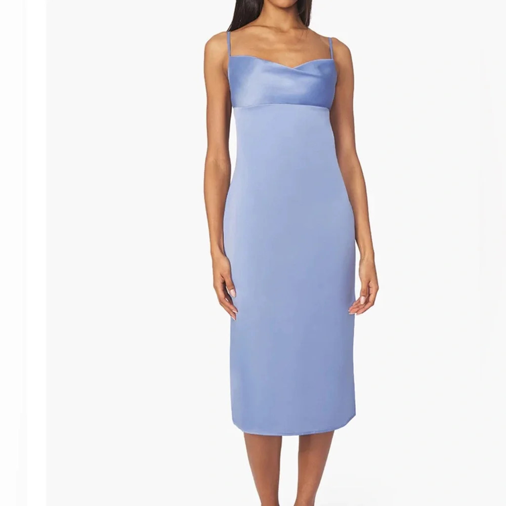 WeWoreWhat Cowl Satin Charmeuse Midi Dress Size 0